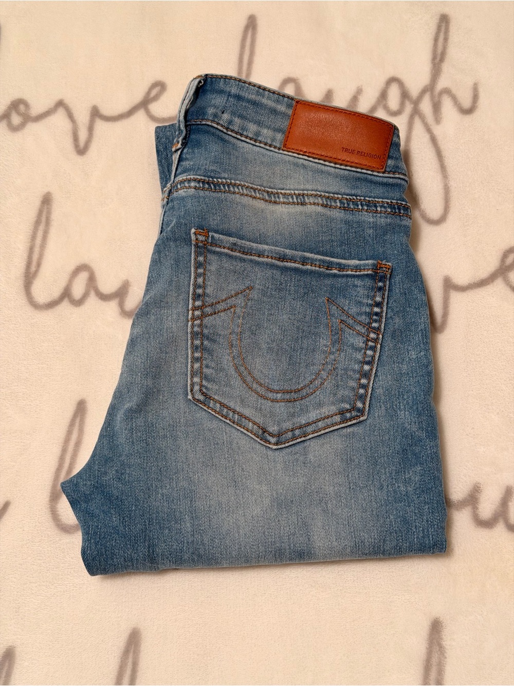 True Religion Jennie Curvy Mid Rise | Stretch Denim Jeans | 27 Excellent